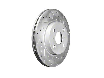 Series B130 Cross-Drilled and Slotted 8-Lug Rotors; Front Pair (11-16 Silverado 3500 HD)