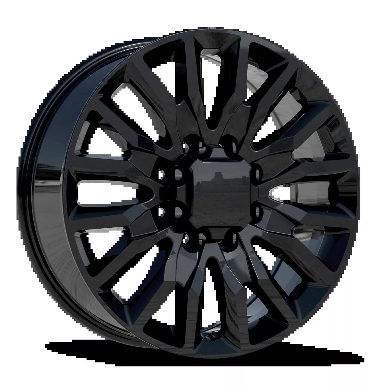 REPCO G28 All Gloss Black 8-Lug Wheel; 22x8.5; 47mm Offset ...