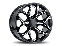 Replica1 RP09 Black Milled 6-Lug Wheel; 22x9; 24mm Offset (21-26 Yukon)