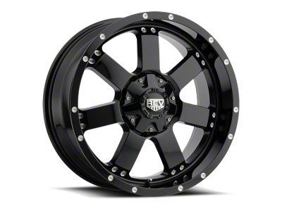 REV Wheels Off Road 885 Series Gloss Black 6-Lug Wheel; 17x9; -12mm Offset (07-14 Tahoe)