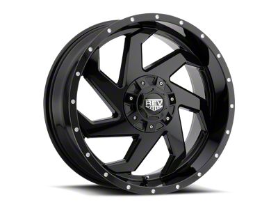 REV Wheels Off Road 895 Series Gloss Black 6-Lug Wheel; 20x9; -12mm Offset (07-14 Tahoe)