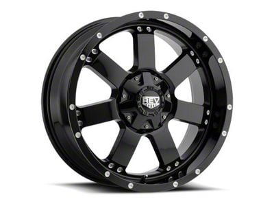 REV Wheels Off Road 885 Series Gloss Black 6-Lug Wheel; 17x9; -12mm Offset (14-18 Sierra 1500)