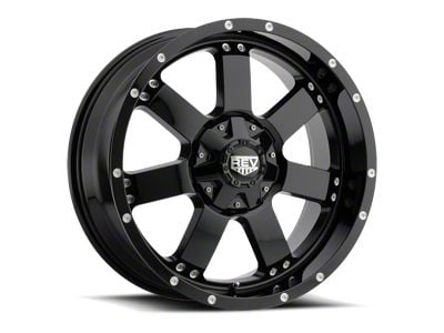 REV Wheels Off Road 885 Series Gloss Black 6-Lug Wheel; 17x9; -12mm Offset (15-20 Tahoe)