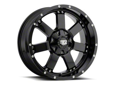 REV Wheels Off Road 885 Series Gloss Black 6-Lug Wheel; 17x9; -12mm Offset (19-24 Sierra 1500)