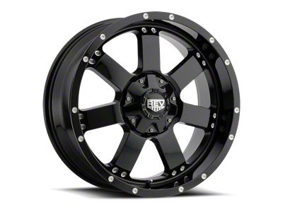 REV Wheels Off Road 885 Series Gloss Black 6-Lug Wheel; 17x9; -12mm Offset (23-25 Canyon)