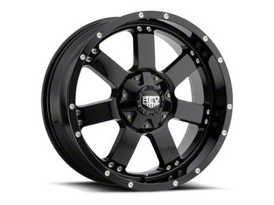 REV Wheels Off Road 885 Series Gloss Black 6-Lug Wheel; 17x9; -12mm Offset (99-06 Silverado 1500)