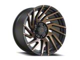 Revenge Off-Road Wheels RV-207 Satin Black and Bronze Machined Double Dark Tint 6-Lug Wheel; 24x10; -19mm Offset (21-25 F-150)