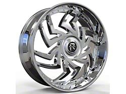 Revenge Luxury Wheels RL-107 Big Floater Chrome 6-Lug Wheel; 24x9; 25mm Offset (14-18 Silverado 1500)