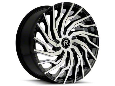Revenge Luxury Wheels RL-101 Black Machined 6-Lug Wheel; 26x10; 25mm Offset (19-25 RAM 1500)