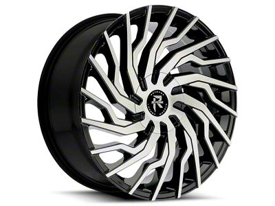 Revenge Luxury Wheels RL-101 Black Machined 6-Lug Wheel; 26x10; 25mm Offset (19-24 RAM 1500)