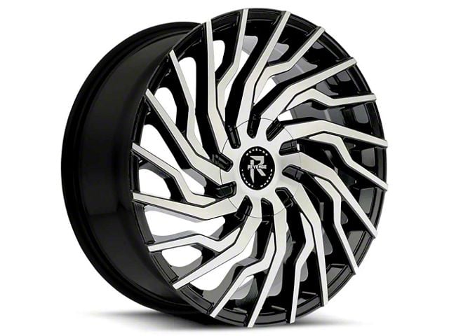 Revenge Luxury Wheels RL-101 Black Machined 6-Lug Wheel; 26x10; 25mm Offset (19-24 Sierra 1500)