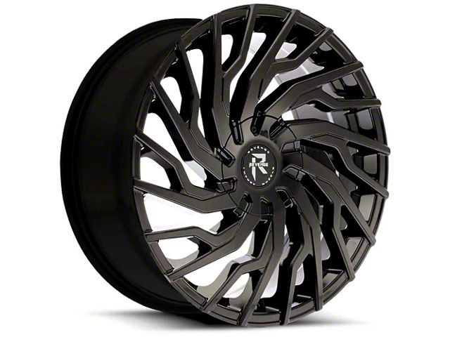 Revenge Luxury Wheels RL-101 Gloss Black 6-Lug Wheel; 26x10; 25mm Offset (19-24 Silverado 1500)