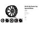 Revenge Luxury Wheels RL-105 Big Floater Black Machined 6-Lug Wheel; 28x9.5; 25mm Offset (19-24 Silverado 1500)