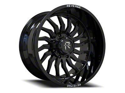 RV-204 Gloss Black 8-Lug Wheel; 20x10; -19mm Offset (01-06 Sierra 2500 HD)