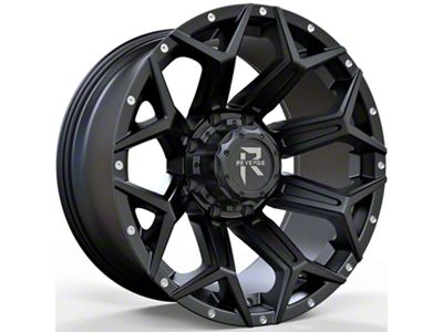 Revenge Off-Road Wheels RV-202 Satin Black with Dots 5-Lug Wheel; 20x9; 0mm Offset (02-08 RAM 1500, Excluding Mega Cab)