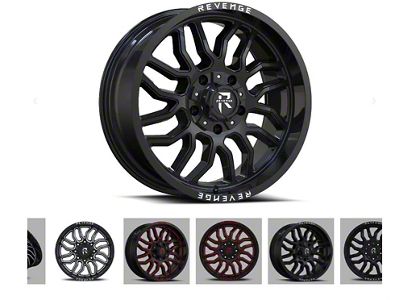 Revenge Off-Road Wheels RV-204 Gloss Black 6-Lug Wheel; 20x10; -19mm Offset (07-14 Tahoe)