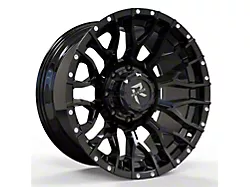Revenge Off-Road Wheels RV-201 Gloss Black with Dots 8-Lug Wheel; 20x10; -19mm Offset (10-18 RAM 2500)