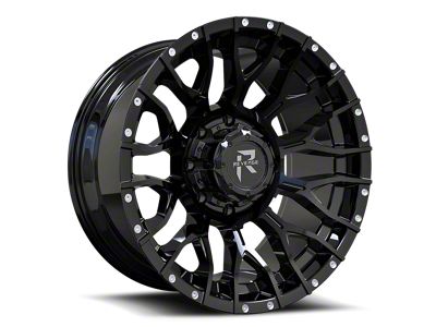 Revenge Off-Road Wheels RV-201 Satin Black with Dots 8-Lug Wheel; 20x9; 0mm Offset (10-18 RAM 2500)