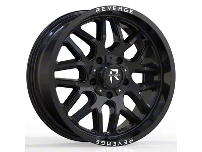 Revenge Off-Road Wheels RV-206 Gloss Black 8-Lug Wheel; 20x9; 12mm Offset (10-18 RAM 2500)
