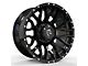 Revenge Off-Road Wheels RV-201 Gloss Black with Dots 8-Lug Wheel; 22x12; -44mm Offset (10-18 RAM 3500 SRW)