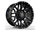 Revenge Off-Road Wheels RV-201 Black and Milled 6-Lug Wheel; 20x9; 0mm Offset (14-18 Silverado 1500)