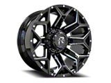 RV-202 Black and Milled 8-Lug Wheel; 20x9; 0mm Offset (15-19 Sierra 3500 HD SRW)