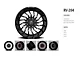 Revenge Off-Road Wheels RV-204 Black and Milled 6-Lug Wheel; 20x12; -44mm Offset (15-20 F-150)