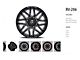 Revenge Off-Road Wheels RV-206 Black and Milled 6-Lug Wheel; 20x12; -44mm Offset (15-20 Yukon)