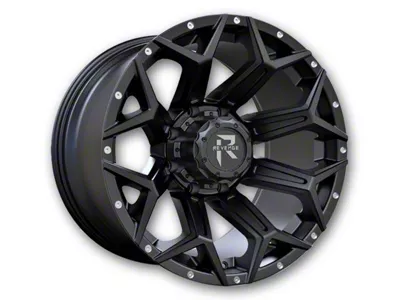 RV-202 Satin Black with Dots 8-Lug Wheel; 20x10; -19mm Offset (17-22 F-250 Super Duty)
