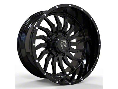 Revenge Off-Road Wheels RV-204 Gloss Black 8-Lug Wheel; 20x10; -19mm Offset (17-22 F-350 Super Duty SRW)