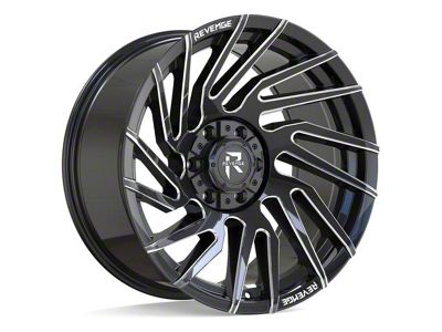 Revenge Off-Road Wheels RV-207 Black and Milled 6-Lug Wheel; 20x10; -19mm Offset (19-23 Ranger)