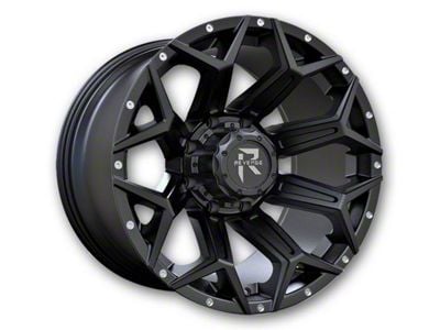 RV-202 Satin Black with Dots 8-Lug Wheel; 20x10; -19mm Offset (99-07 F-350 Super Duty SRW)