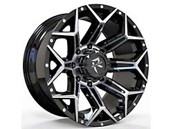 Revenge Off-Road Wheels RV-202 Black Machine 8-Lug Wheel; 20x10; -19mm Offset (23-25 F-250 Super Duty)