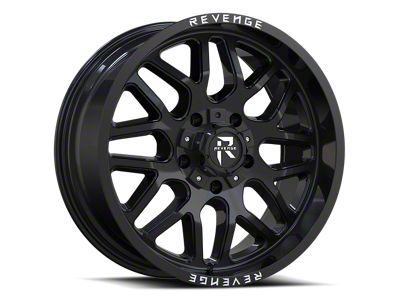 Revenge Off-Road Wheels RV-206 Gloss Black 8-Lug Wheel; 20x9; 0mm Offset (23-25 F-250 Super Duty)