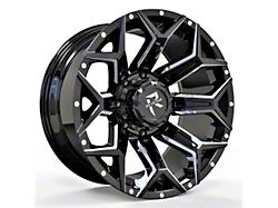 RV-202 Black and Milled 8-Lug Wheel; 20x10; -19mm Offset (23-26 F-350 Super Duty SRW)