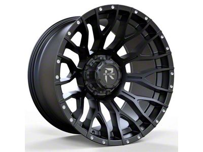 Revenge Off-Road Wheels RV-201 Satin Black with Dots 6-Lug Wheel; 20x10; -19mm Offset (19-24 RAM 1500)
