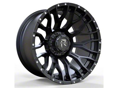 Revenge Off-Road Wheels RV-201 Satin Black with Dots 6-Lug Wheel; 20x10; -19mm Offset (19-25 RAM 1500)
