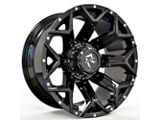 RV-202 Gloss Black with Dots 5-Lug Wheel; 20x9; 0mm Offset (09-18 RAM 1500)
