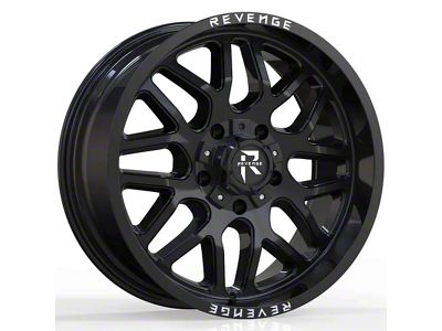 Revenge Off-Road Wheels RV-206 Gloss Black 5-Lug Wheel; 20x9; 0mm Offset (09-18 RAM 1500)