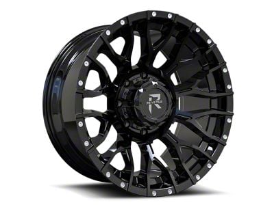 Revenge Off-Road Wheels RV-201 Satin Black with Dots 8-Lug Wheel; 20x9; 0mm Offset (19-24 RAM 2500)
