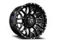 Revenge Off-Road Wheels RV-201 Black and Milled 8-Lug Wheel; 22x12; -44mm Offset (20-24 Sierra 2500 HD)