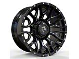 Revenge Off-Road Wheels RV-201 Black and Milled 6-Lug Wheel; 20x9; 0mm Offset (19-25 Silverado 1500)