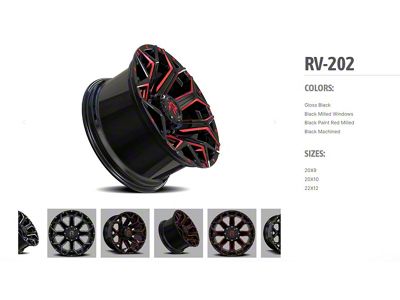 Revenge Off-Road Wheels RV-202 Satin Black with Dots 6-Lug Wheel; 20x10; -19mm Offset (19-25 Silverado 1500)