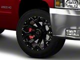 RV-202 Gloss Black with Dots 8-Lug Wheel; 20x10; -19mm Offset (07-10 Silverado 2500 HD)