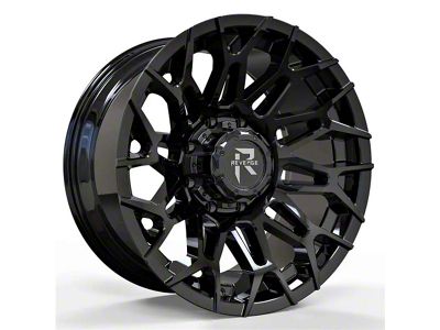 Revenge Off-Road Wheels RV-203 Gloss Black 8-Lug Wheel; 20x10; -19mm Offset (20-24 Silverado 2500 HD)