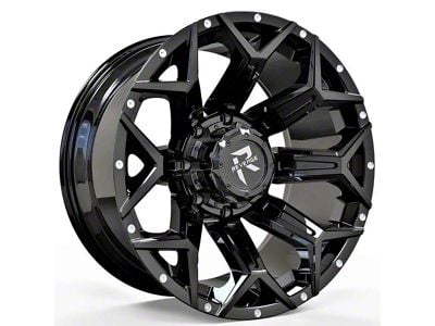 Revenge Off-Road Wheels RV-202 Gloss Black with Dots 6-Lug Wheel; 20x9; 0mm Offset (21-24 Tahoe)