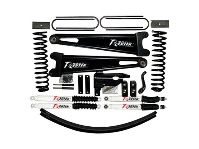 Revtek 4.50-Inch Front / 2.50-Inch Rear Coil Spring Suspension Lift Kit with Radius Arms (11-14 4WD F-250 Super Duty)