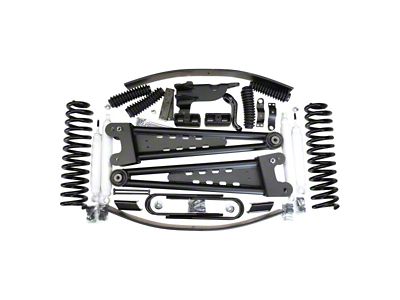 Revtek 4.50-Inch Front / 2.50-Inch Rear Coil Spring Suspension Lift Kit with Radius Arms (17-19 4WD F-250 Super Duty)