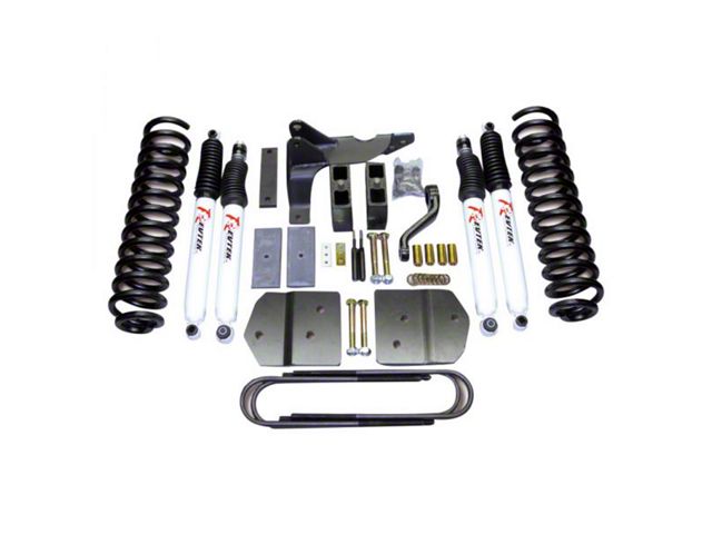Revtek 6-Inch Front / 4-Inch Rear Coil Spring Suspension Lift Kit with Radius Arm Relocation Brackets (17-19 4WD F-250 Super Duty)