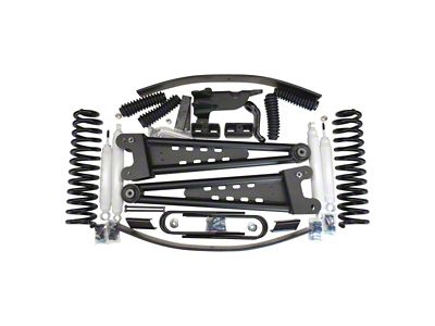 Revtek 6-Inch Front / 4-Inch Rear Coil Spring Suspension Lift Kit with Radius Arms (17-19 4WD F-250 Super Duty)